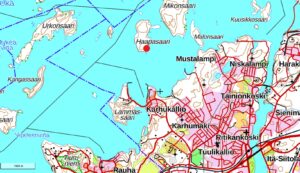 Haapasaaren leirikeskus kartalla