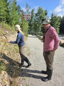 Luontokartoittajat Ari Aalto ja Kaisa Rautio.
