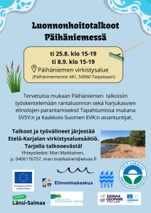 talkooilmoitus Päihäniemen luonnonhoitotalkoista